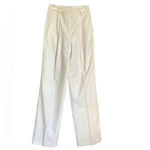 Ermanno Scervino Winter White Silk Blend Velvet Pants IT40